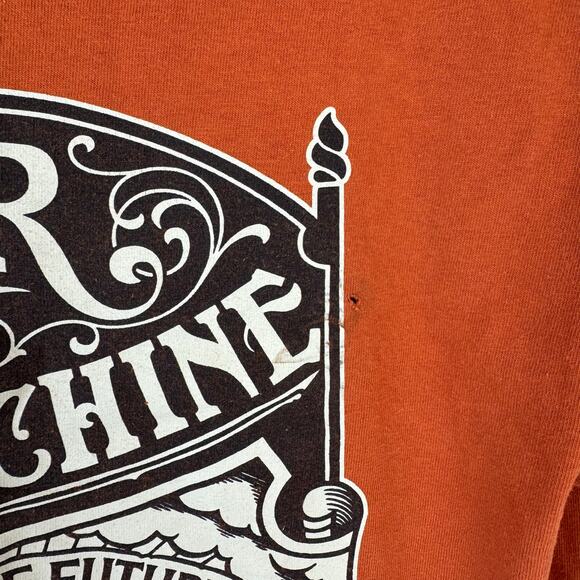 Loser Machine Company Skate Destroy the Future Burnt Orange Tee Shirt Sz M - Picture 5 of 6